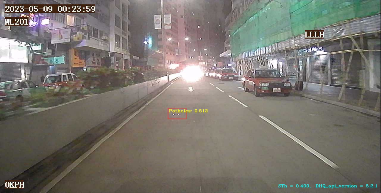 AI智能檢測 路面坑洞
